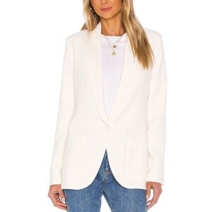 Amanda Uprichard Shawl Collar Blazer Ivory XS